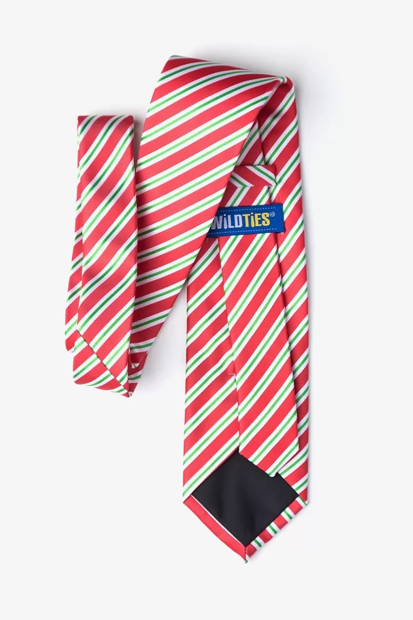 Ties Christmas Stripe Red Extra Long Tie Fashion