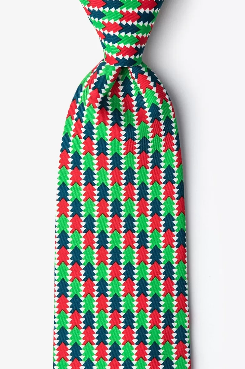 Ties Christmas Tree Abstract Green Tie Green&HunterGreen Flash Sale