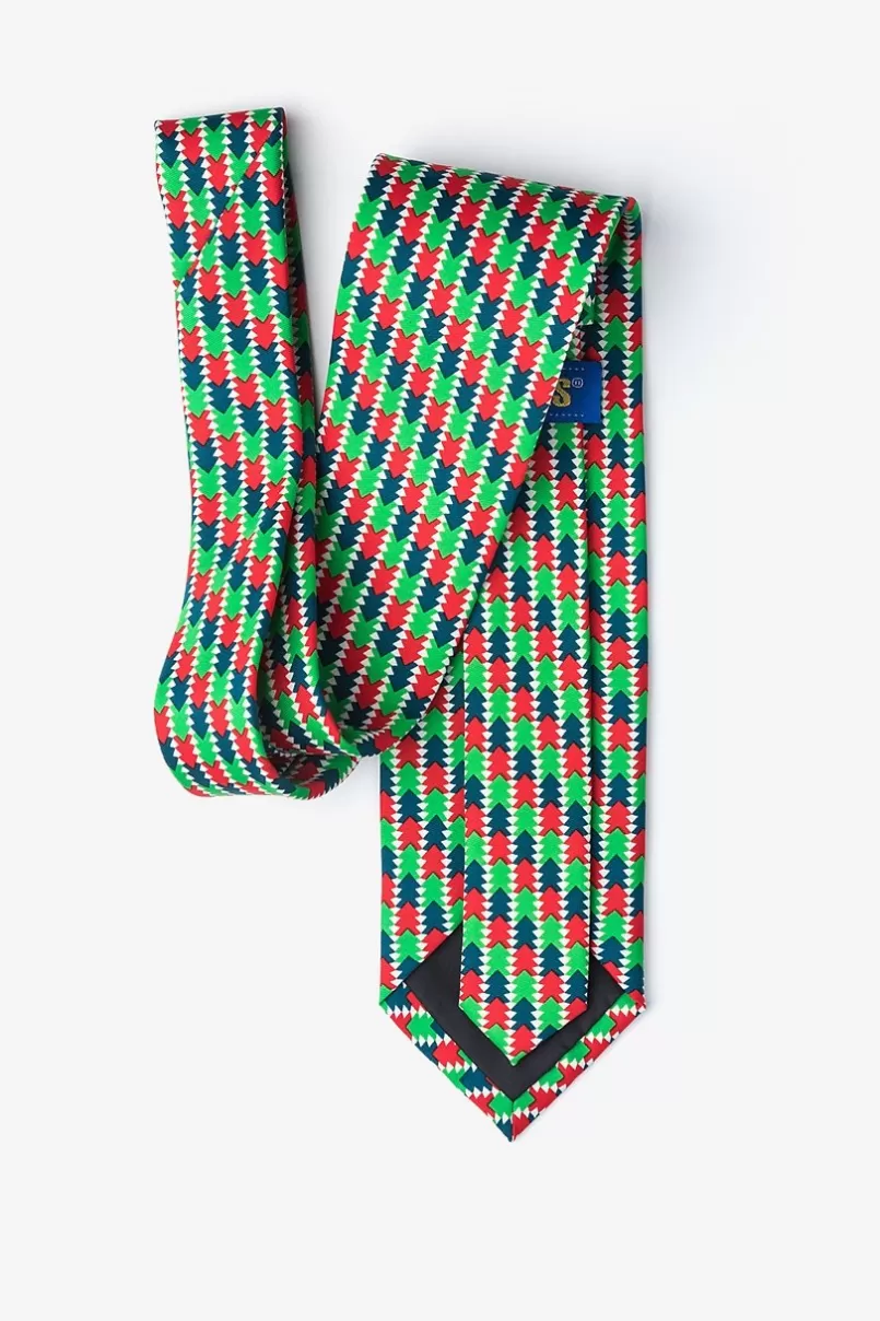 Ties Christmas Tree Abstract Green Tie Green&HunterGreen Flash Sale