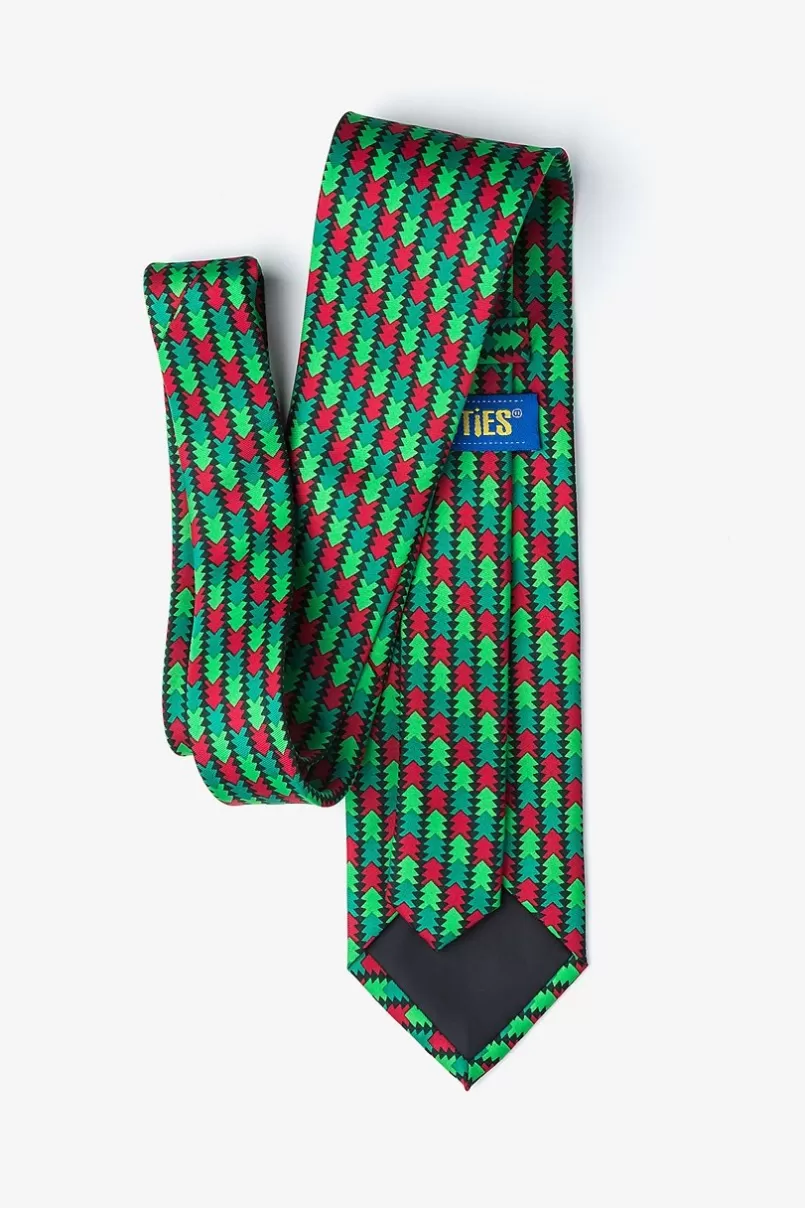 Ties Christmas Tree Abstract Hunter Green Tie HunterGreen Clearance