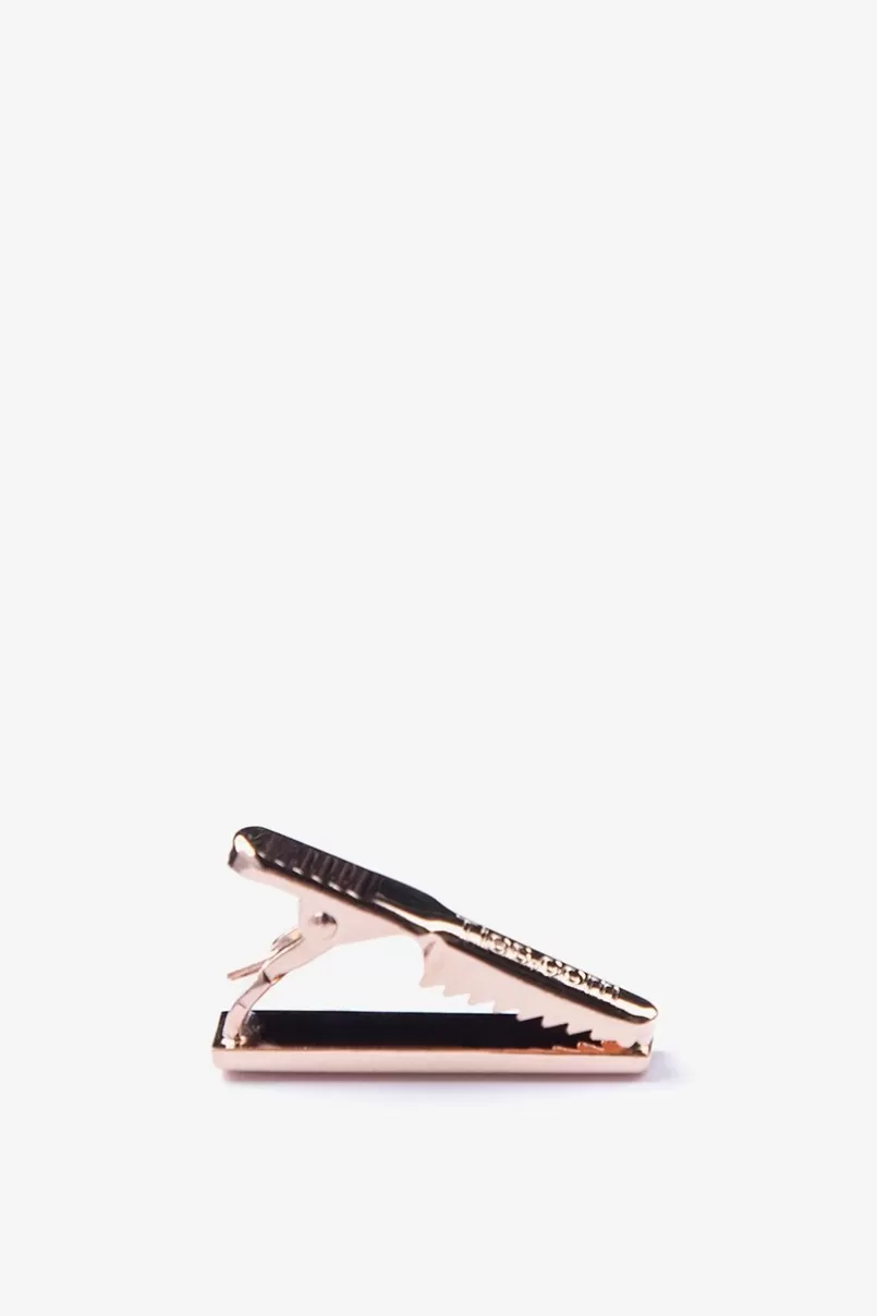 Ties Chrome Curved Rose Gold Tie Bar RoseGold Online