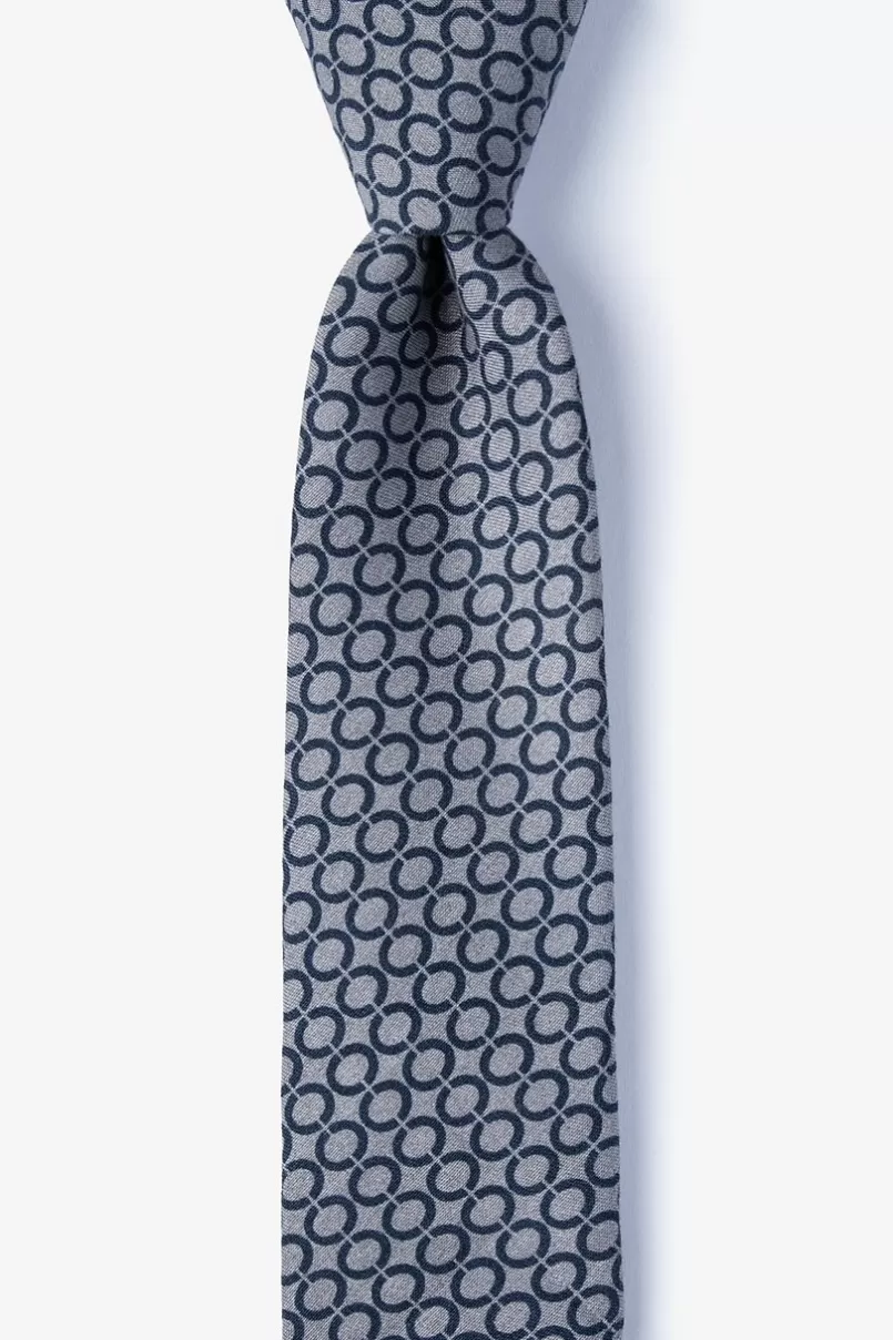 Ties Circleville Gray Skinny Tie Cheap