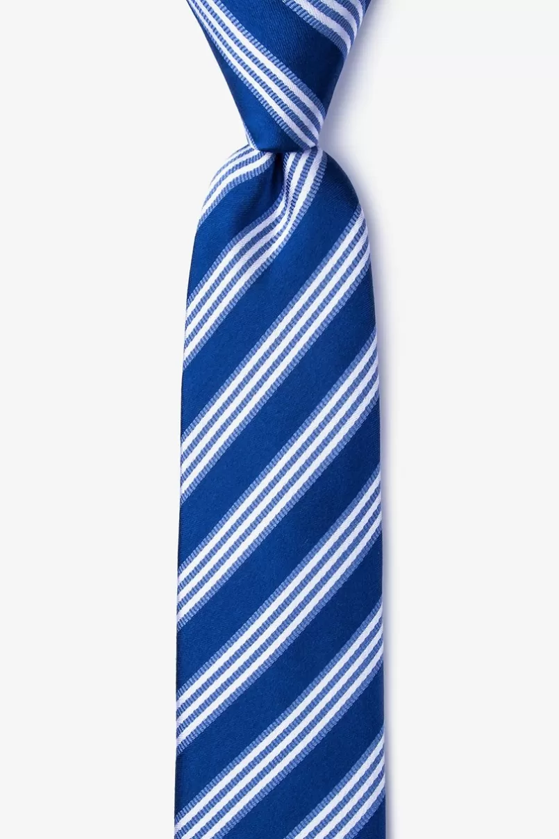 Ties Clare Navy Blue Skinny Tie NavyBlue Outlet