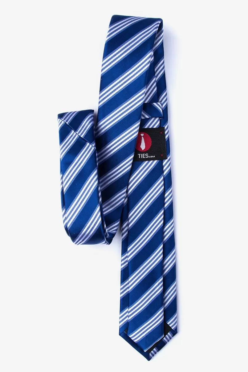 Ties Clare Navy Blue Skinny Tie NavyBlue Outlet