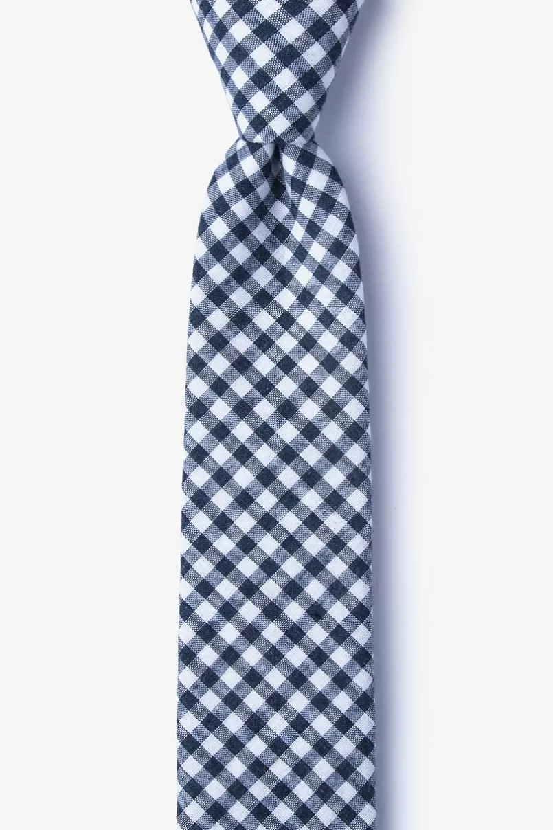 Ties Clayton Navy Blue Skinny Tie NavyBlue Outlet