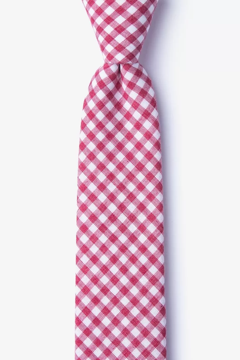 Ties Clayton Skinny Tie Red Shop