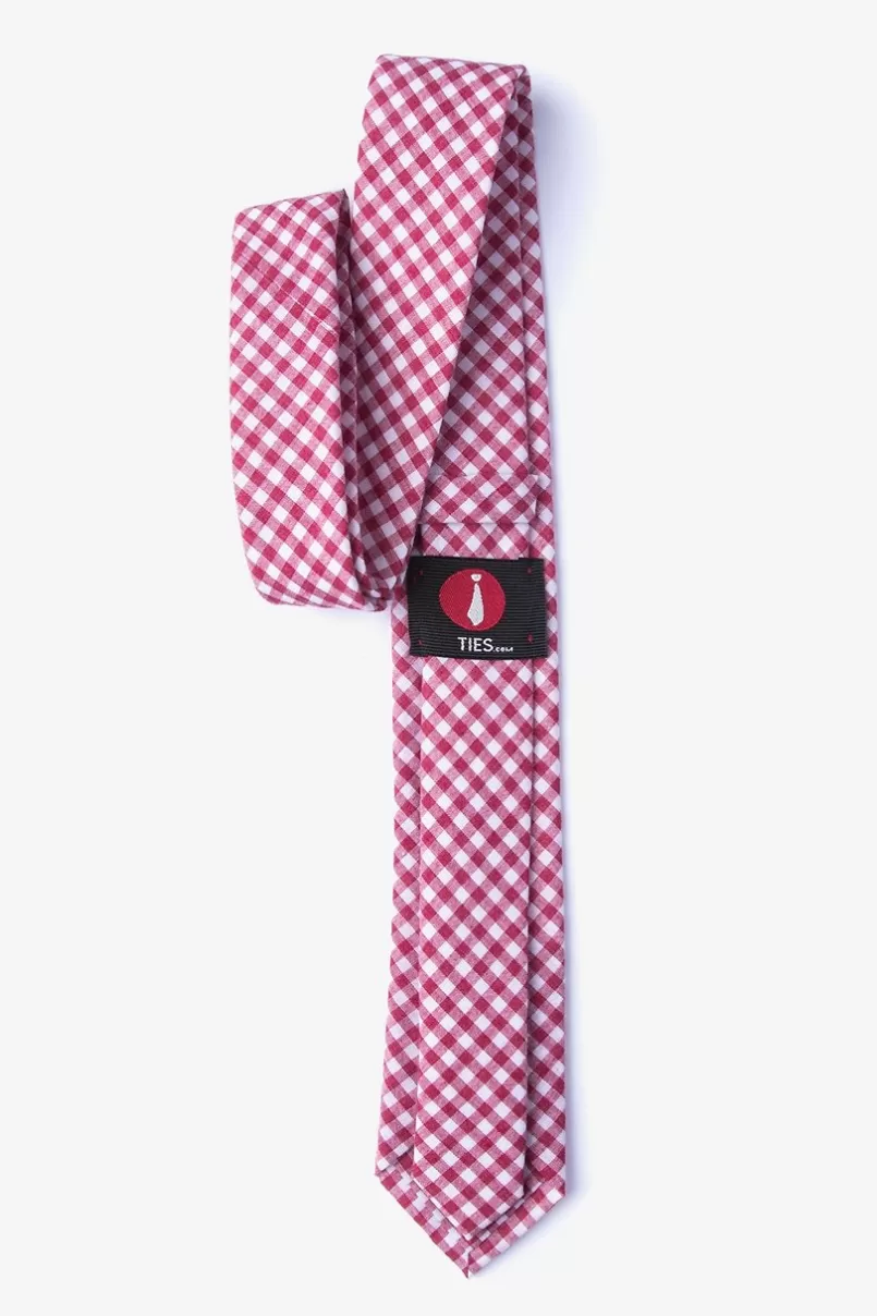 Ties Clayton Skinny Tie Red Shop