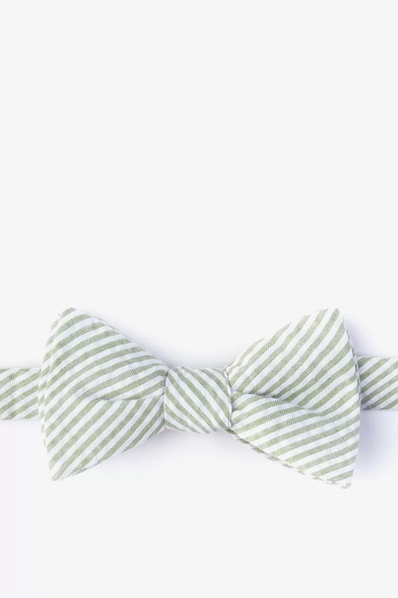 Ties Clyde Green Self-Tie Bow Tie Outlet