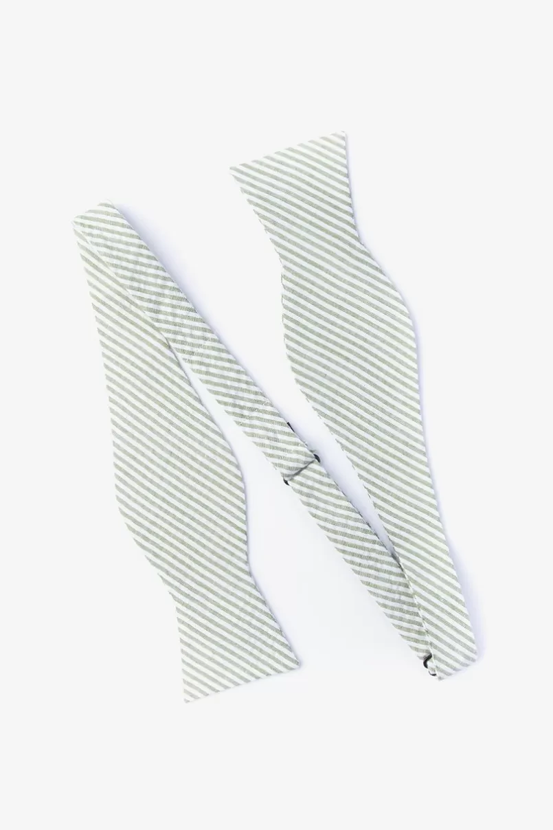 Ties Clyde Green Self-Tie Bow Tie Outlet