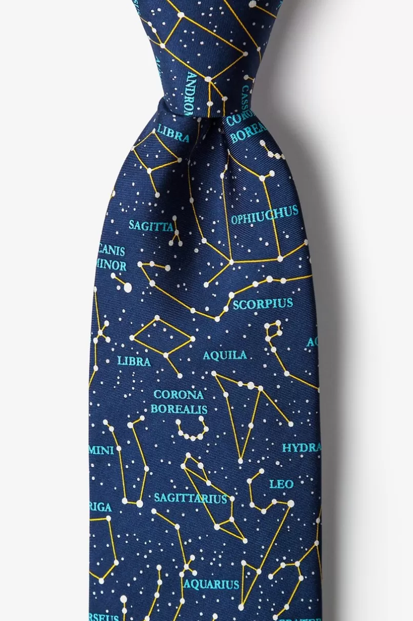 Ties Connect the Dots Navy Blue Tie Cheap