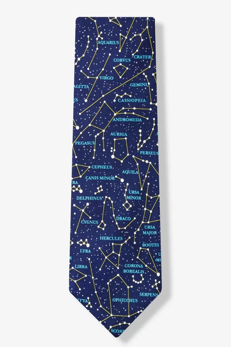 Ties Connect the Dots Navy Blue Tie Cheap