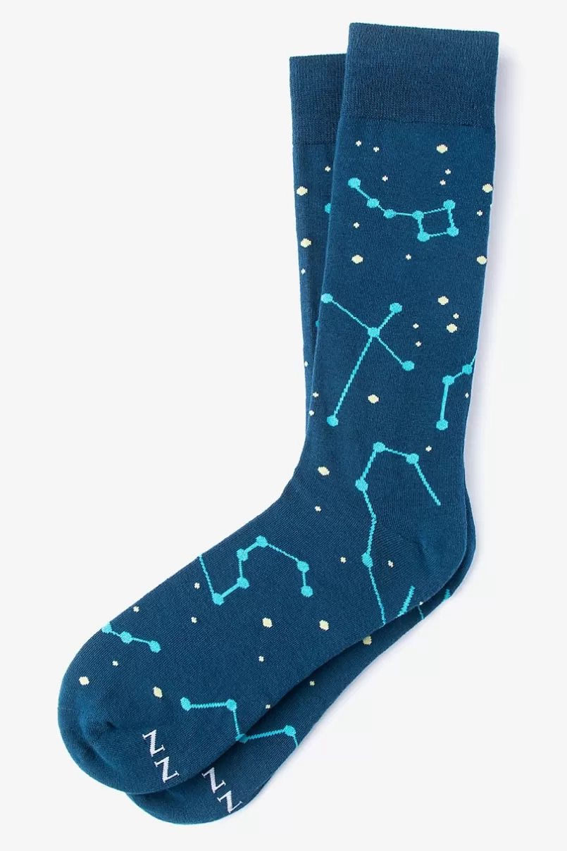 Ties Constellation Prize Navy Blue Sock Flash Sale