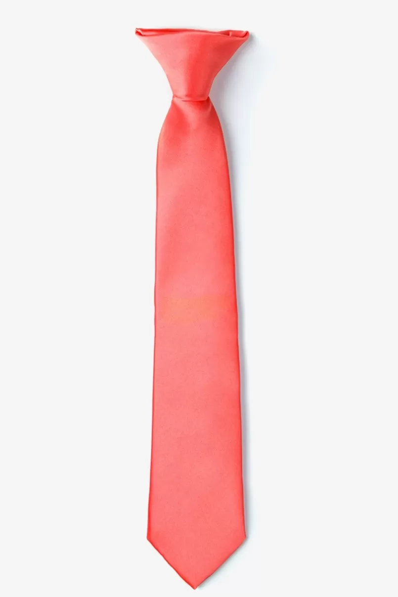 Ties Clip-on Tie For Boys Coral Best