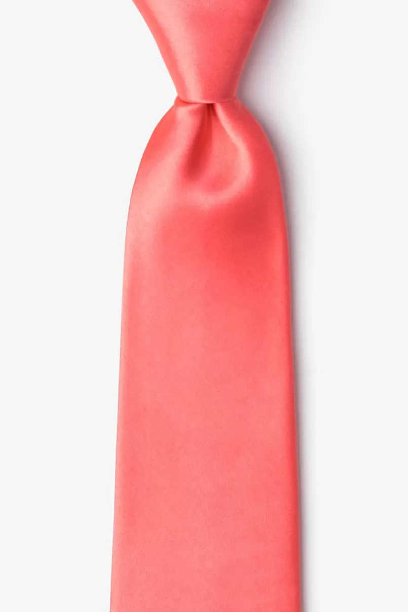 Ties Extra Long Tie Coral Sale