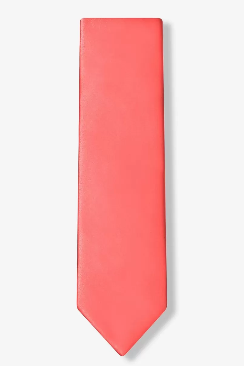 Ties Extra Long Tie Coral Clearance