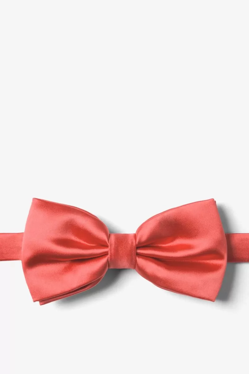 Ties Pre-Tied Bow Tie Coral Clearance