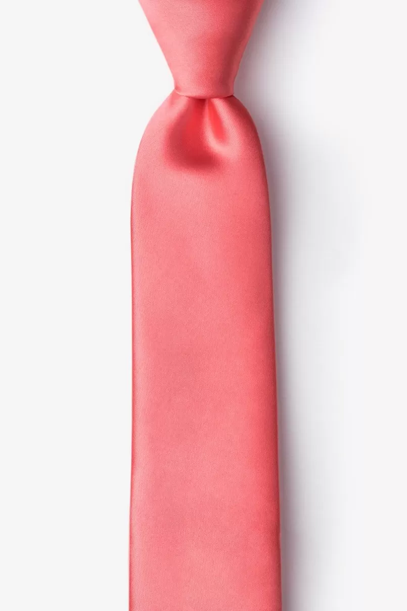 Ties Skinny Tie Coral Flash Sale