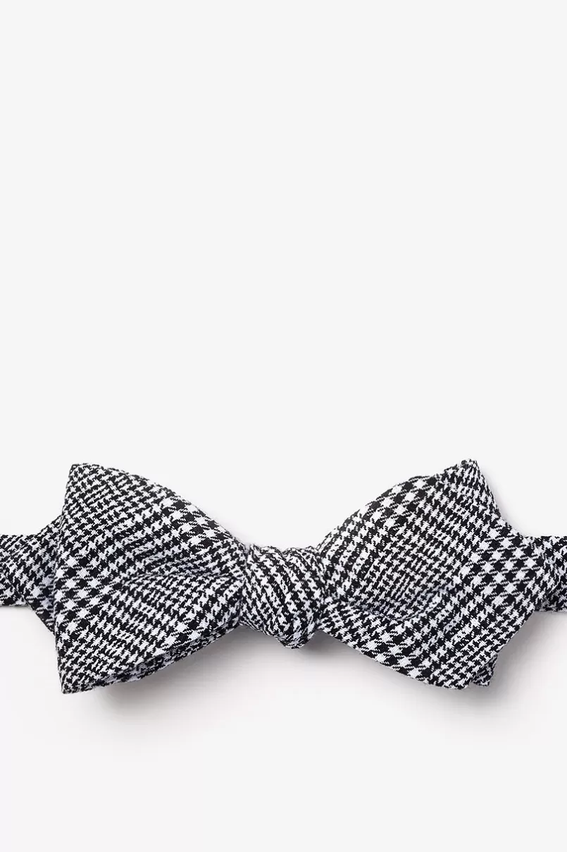 Ties Cottonwood Black Diamond Tip Bow Tie Black&White Best Sale