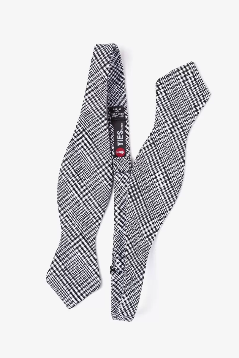 Ties Cottonwood Black Diamond Tip Bow Tie Black&White Best Sale