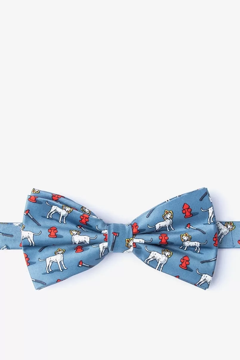 Ties Dalmatian Firefighter Slate Pre-Tied Bow Tie Hot