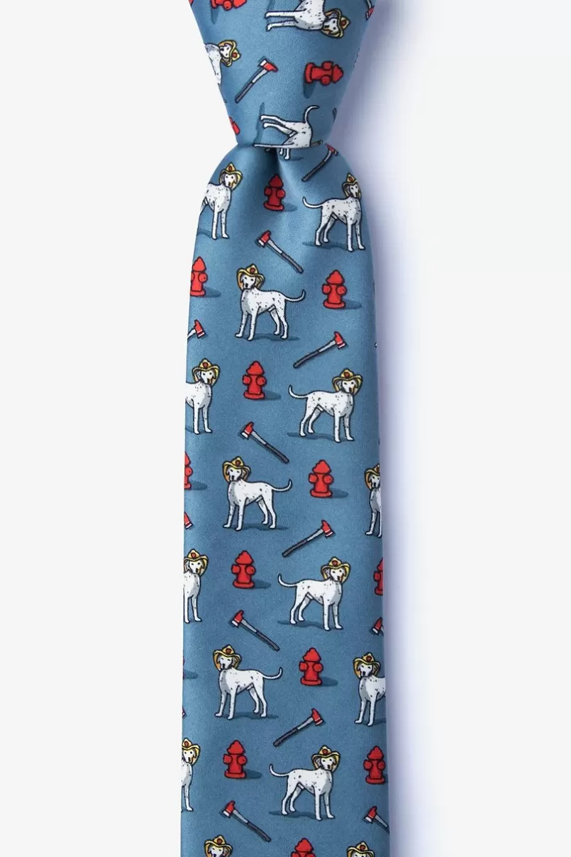 Ties Dalmatian Firefighter Slate Skinny Tie Best Sale