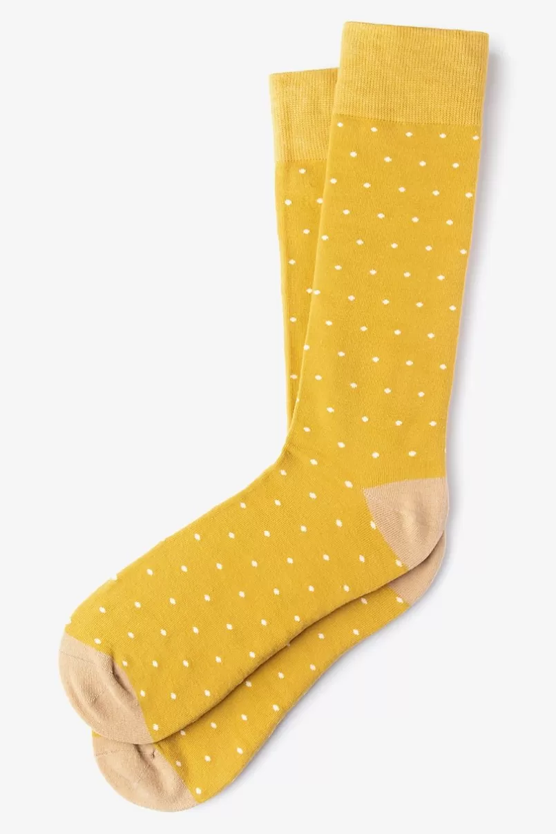 Ties Dapper Dots Sock Gold Online