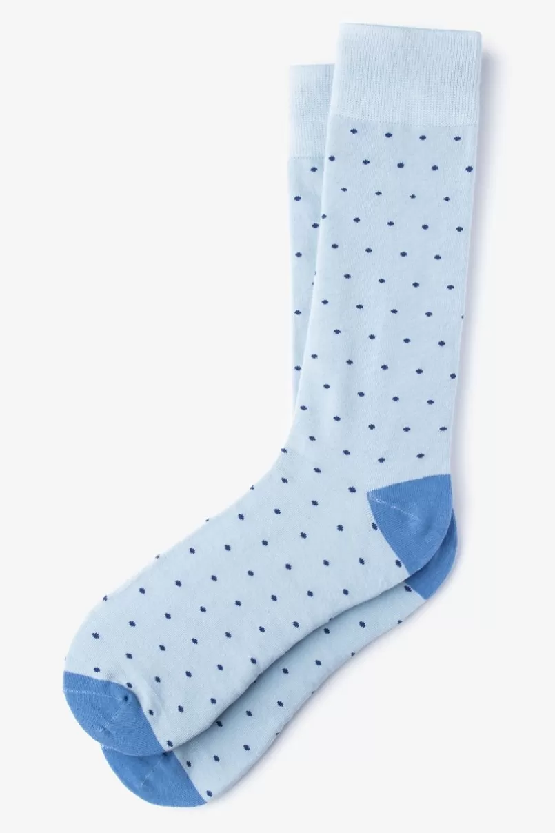 Ties Dapper Dots Light Blue Sock LightBlue Flash Sale