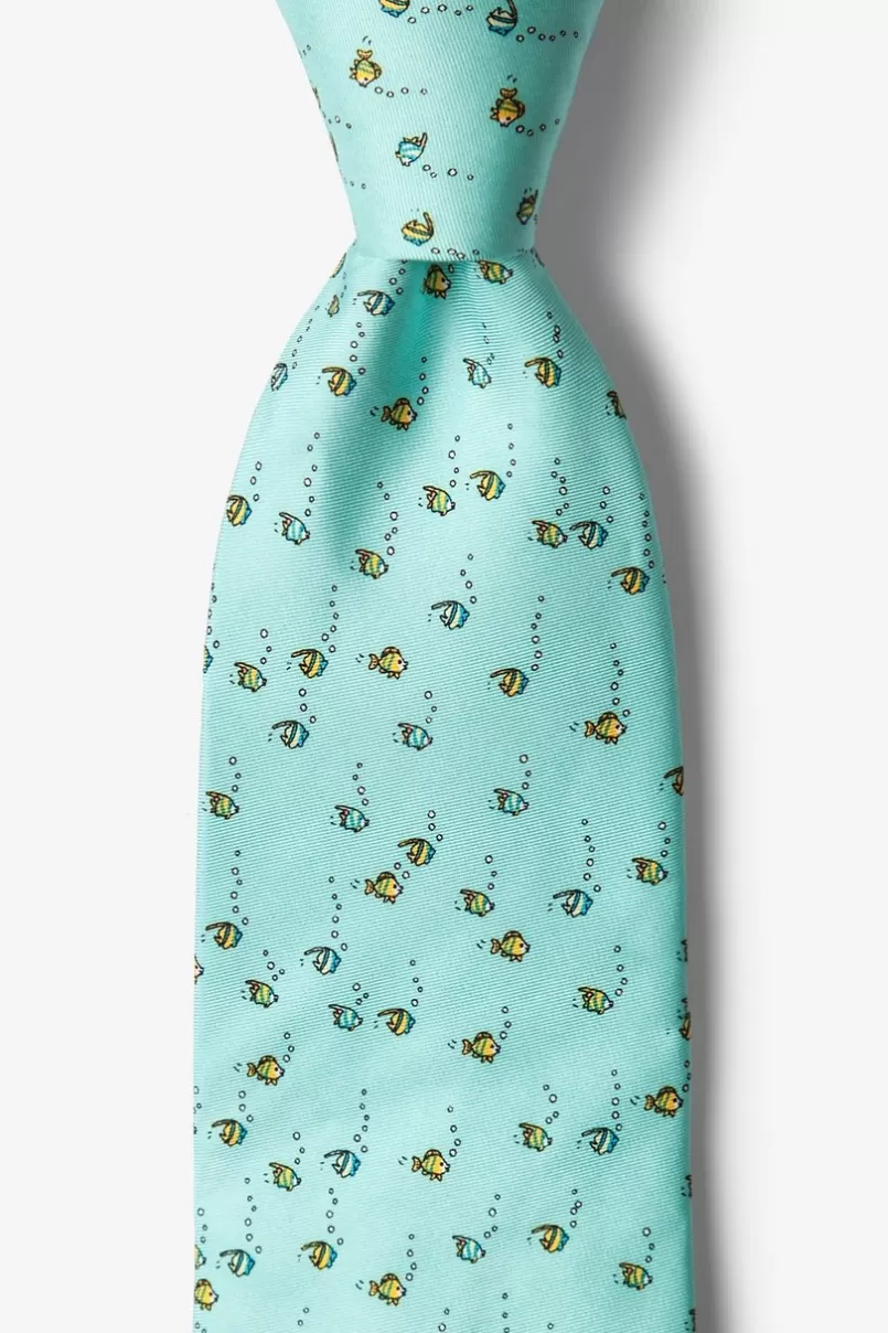 Ties Deep Sea Dining Light Blue Tie Shop