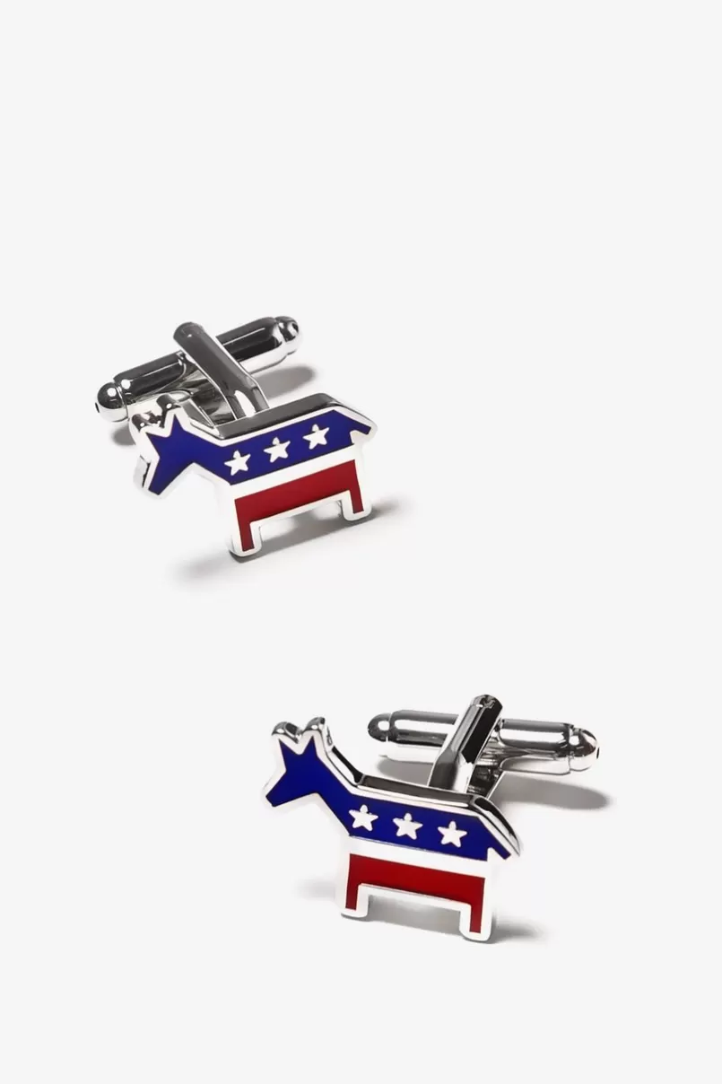 Ties Democratic Donkey Red Cufflinks Flash Sale