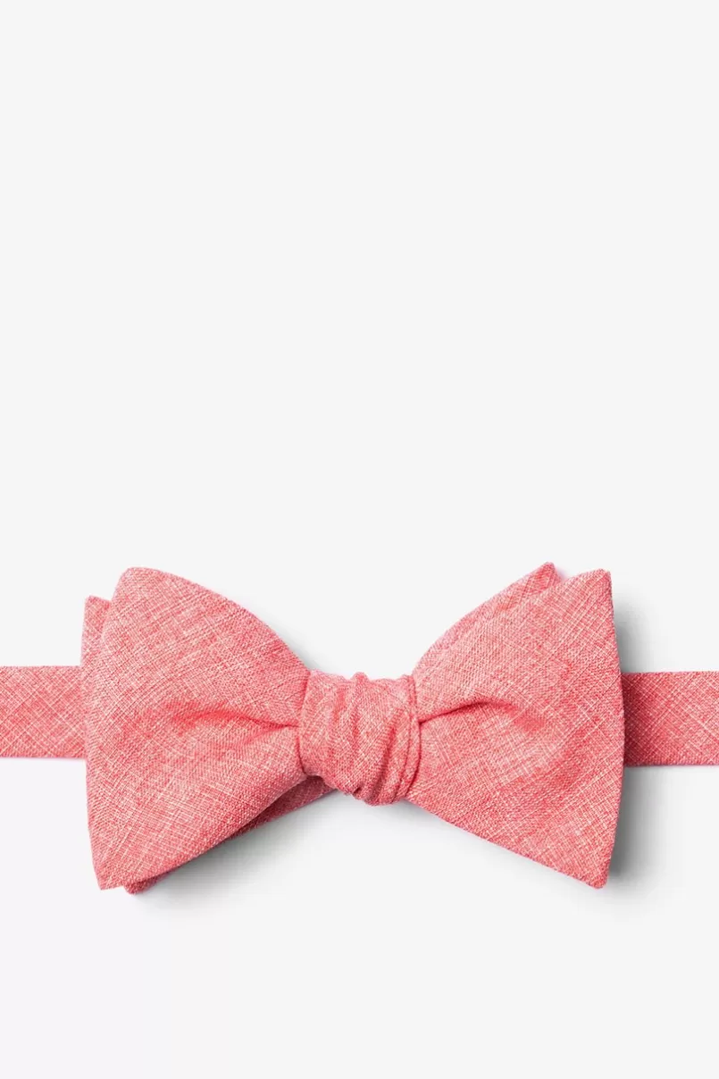 Ties Denver Self-Tie Bow Tie Coral Best