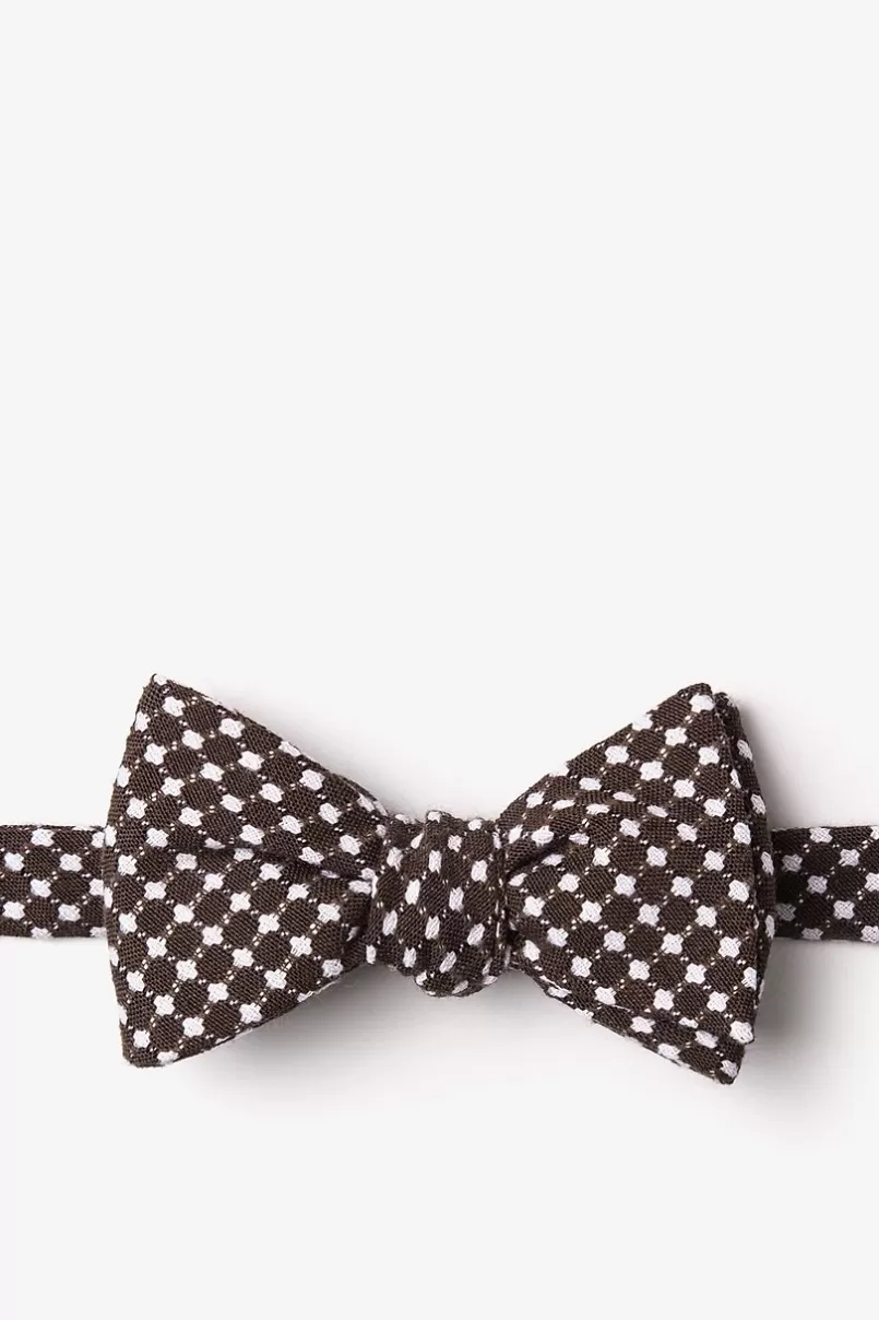 Ties Descanso Brown Self-Tie Bow Tie Online