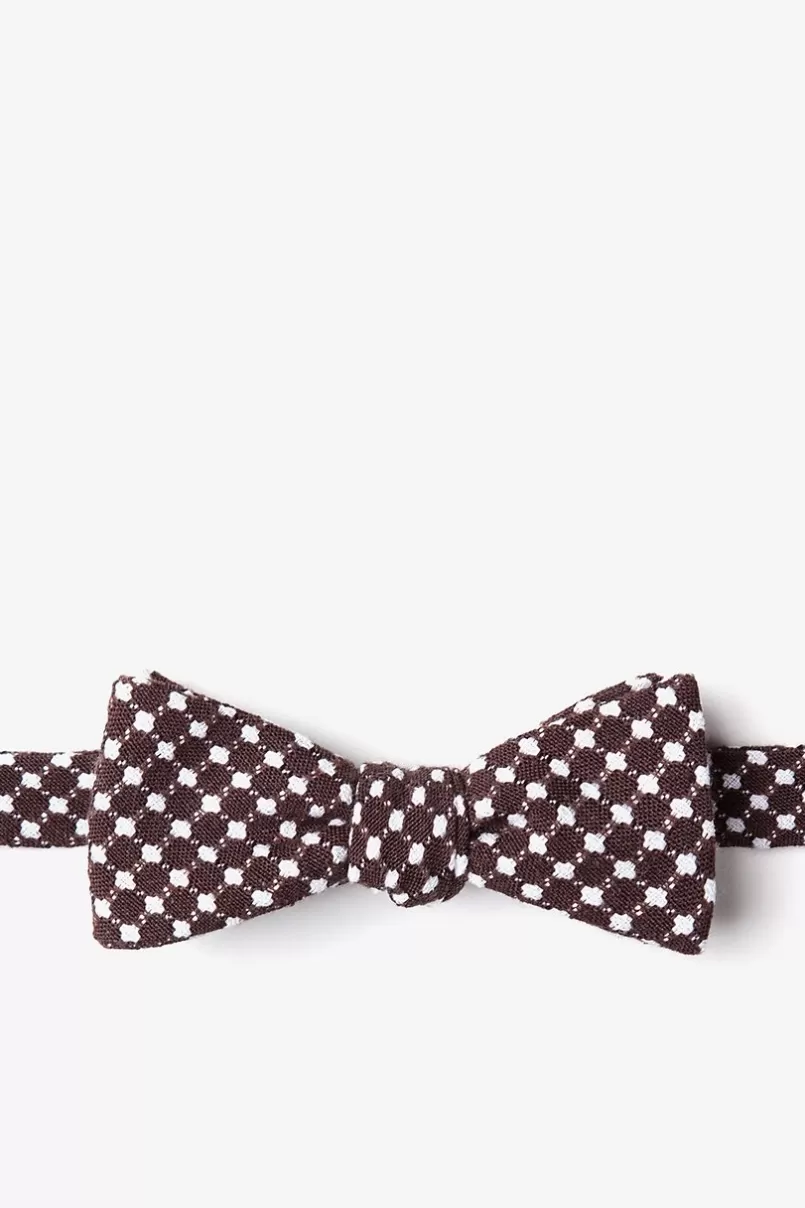 Ties Descanso Brown Skinny Bow Tie Shop