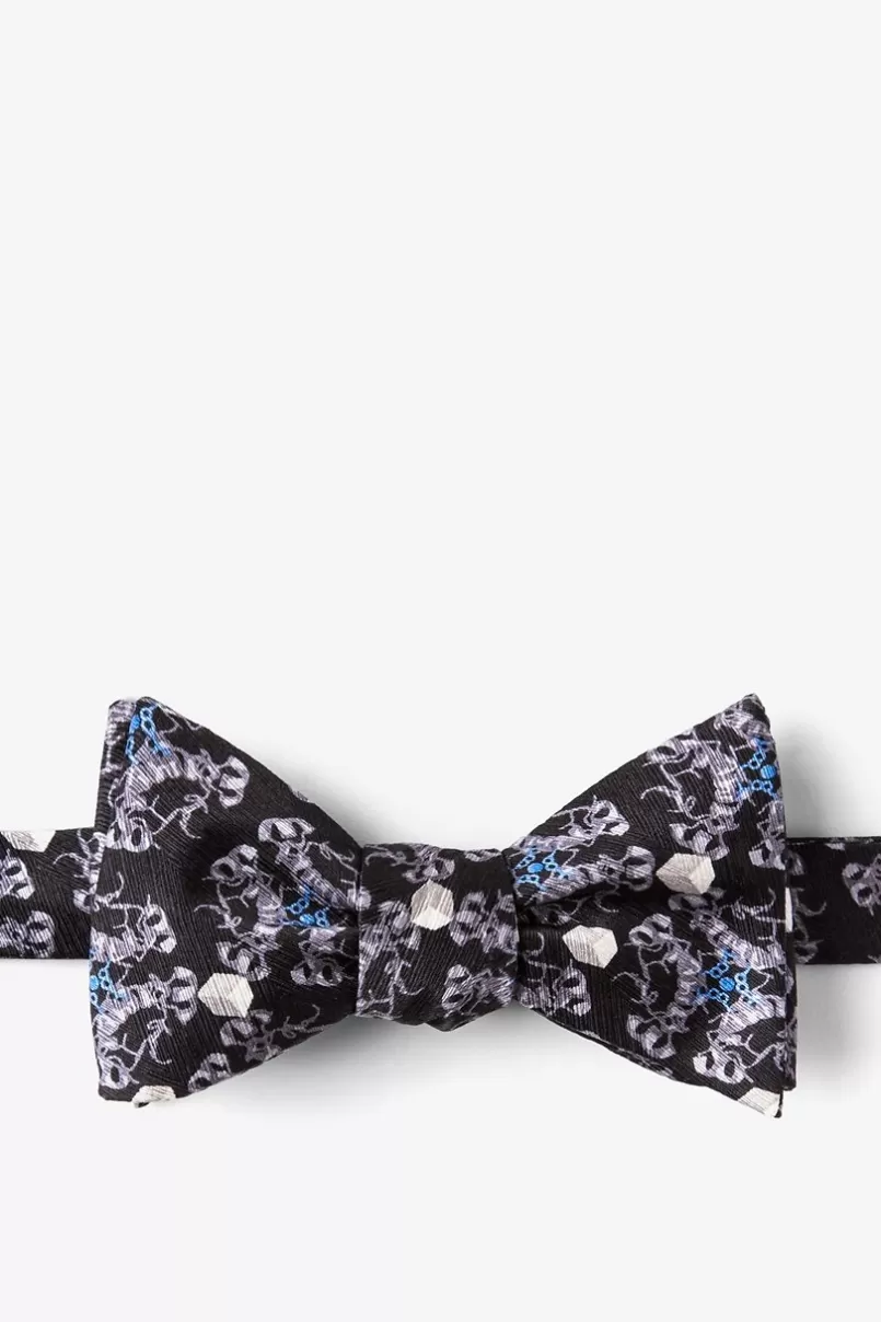 Ties DIABETES Black Self-Tie Bow Tie New