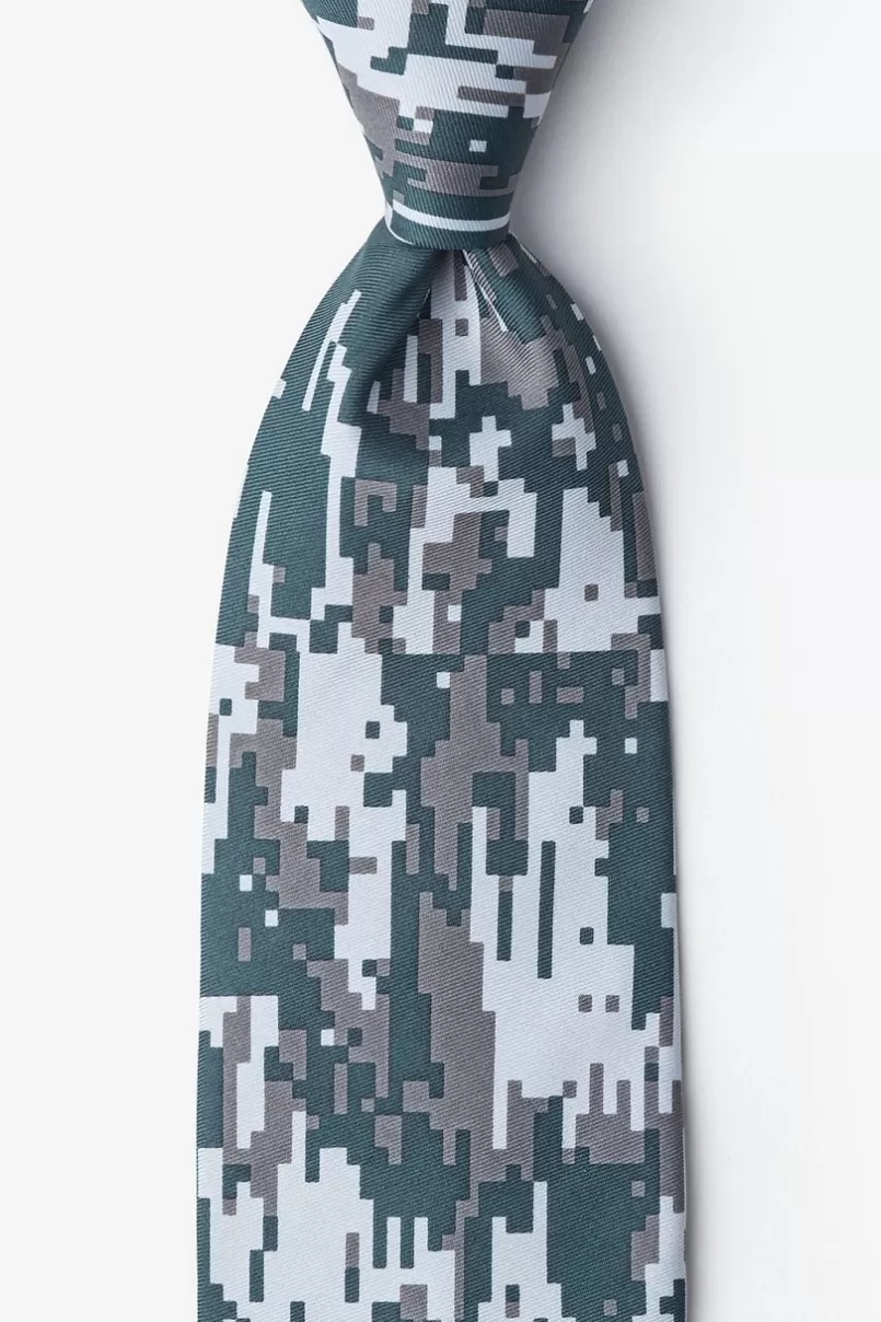 Ties Digital Camo Gray Extra Long Tie Shop