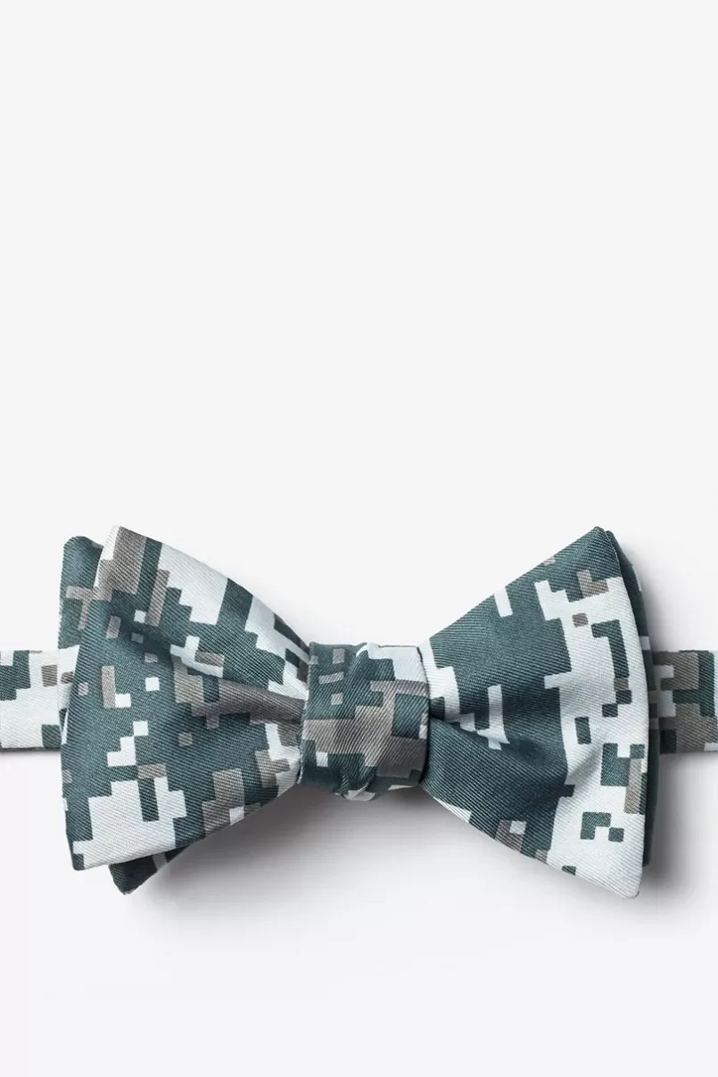 Ties Digital Camo Self-Tie Bow Tie Gray Store