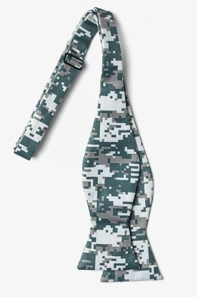 Ties Digital Camo Self-Tie Bow Tie Gray Store