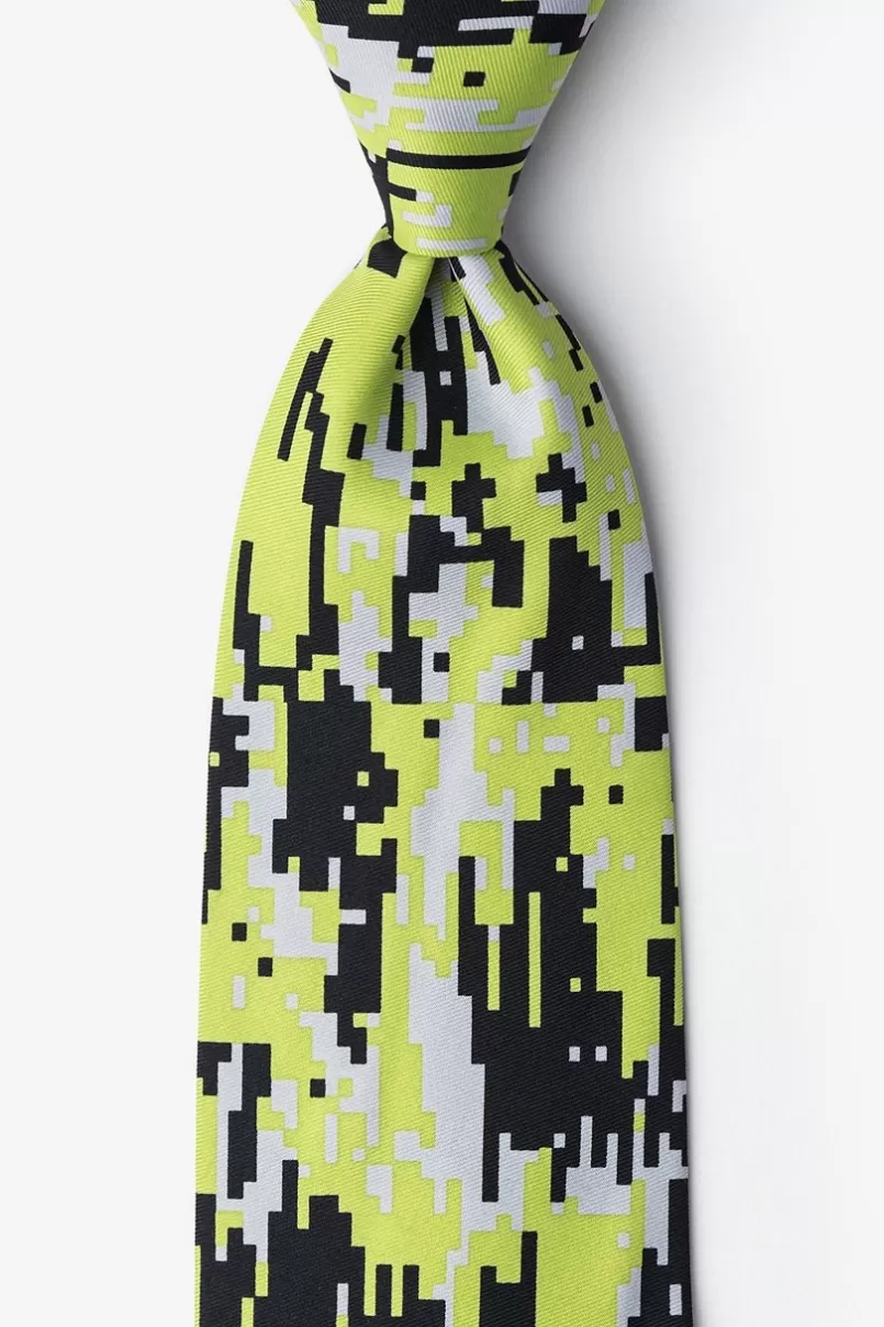 Ties Digital Camo Green Tie Green&Black Hot