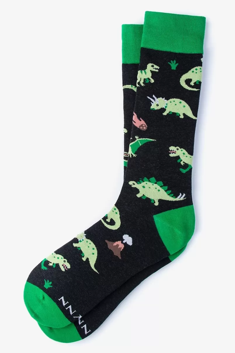 Ties Dinosaur Sock Green Discount