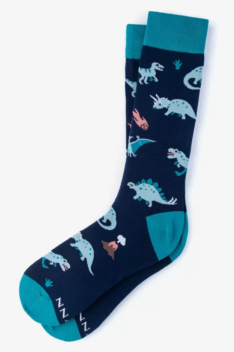 Ties Dinosaur Navy Blue Sock NavyBlue Sale