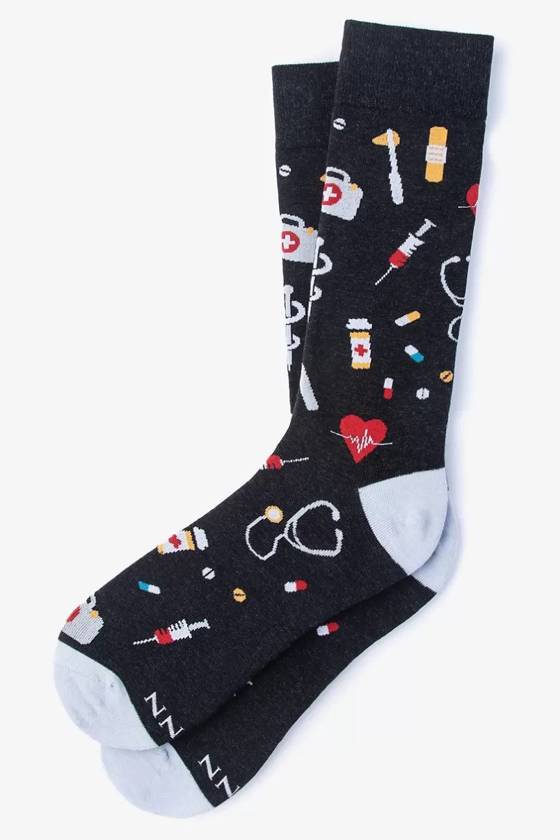 Ties Doctor Medical Sock Charcoal Online