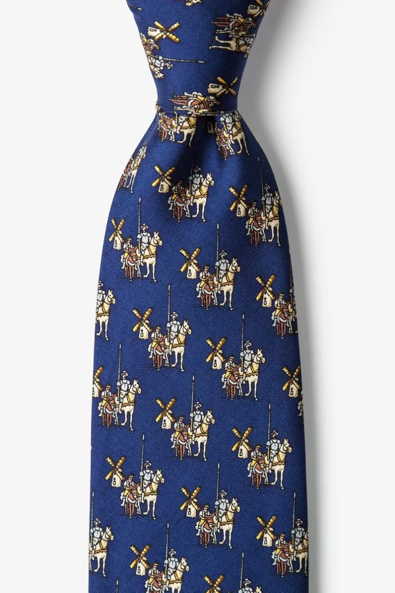 Ties Don Quixote Navy Blue Tie Online