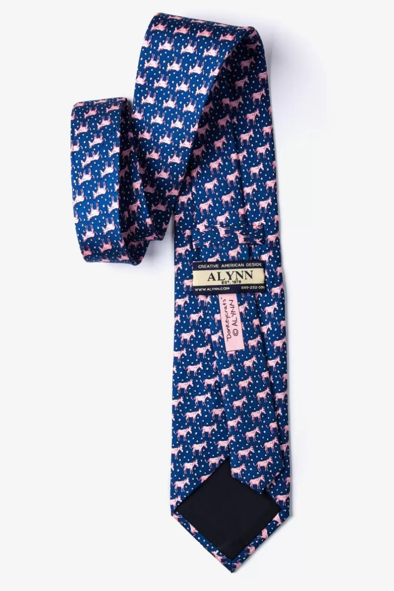 Ties Donkeycrats Navy Blue Tie New