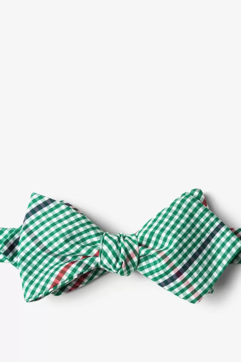 Ties Douglas Diamond Tip Bow Tie Green Store