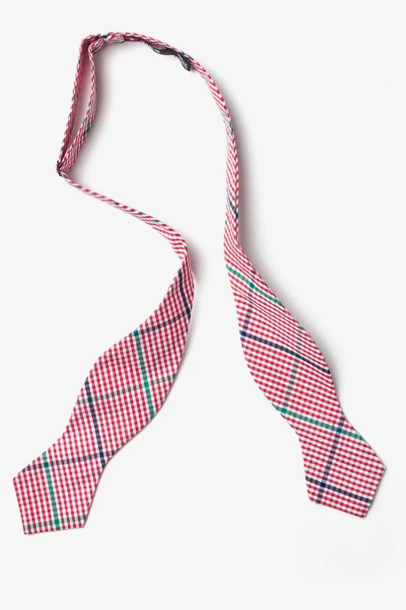 Ties Douglas Diamond Tip Bow Tie Red Cheap