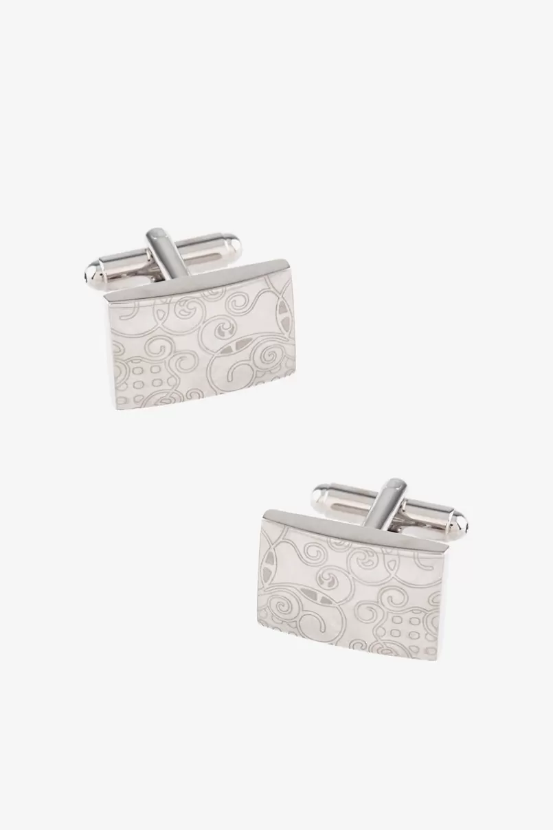 Ties Dreaming Illusions Silver Cufflinks Cheap