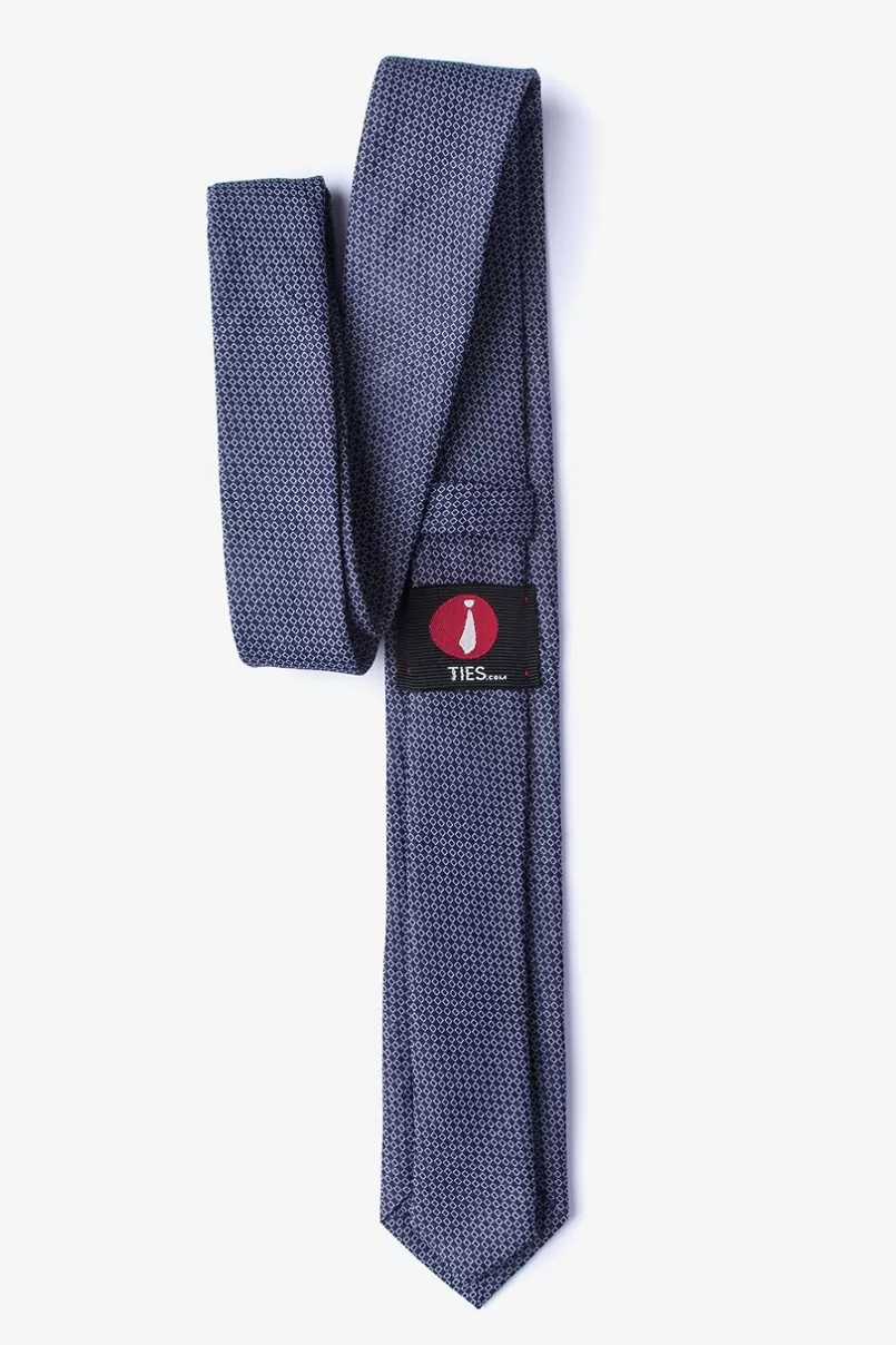 Ties Dudley Navy Blue Skinny Tie Flash Sale