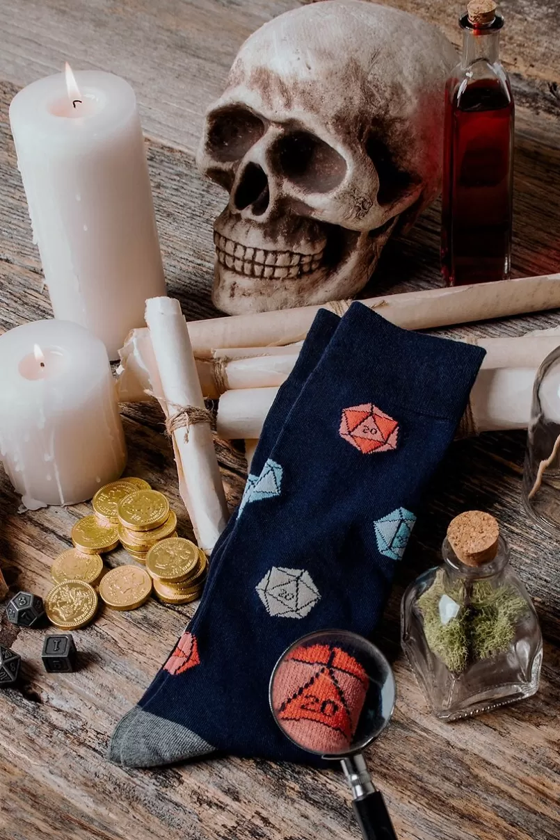 Ties Dungeons and Dragons  D20 | D&D Navy Blue Sock NavyBlue Best