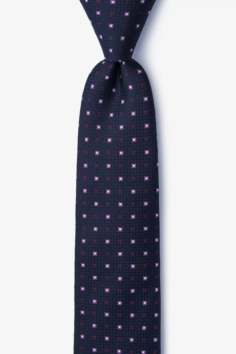 Ties Eagle Navy Blue Skinny Tie NavyBlue Online