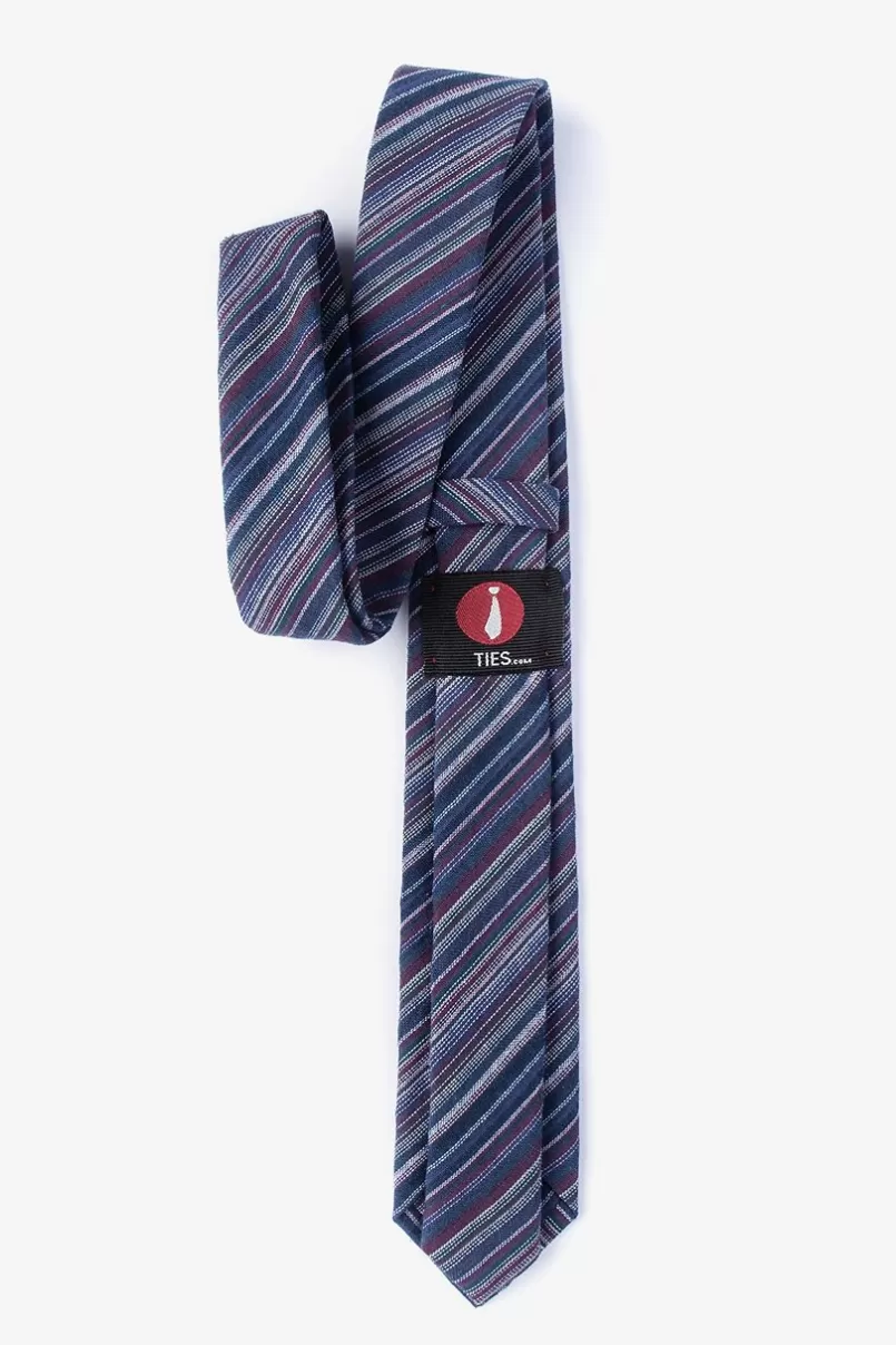 Ties Eastlake Navy Blue Skinny Tie NavyBlue Discount