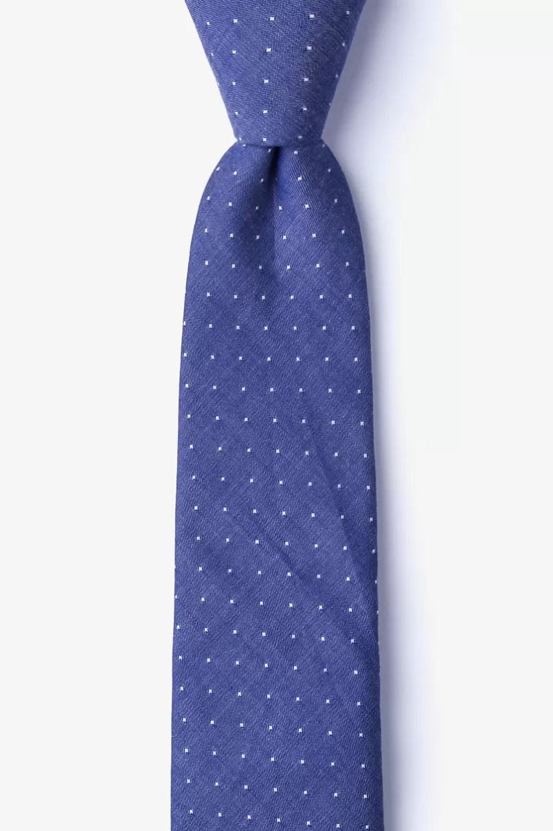 Ties Echo Navy Blue Skinny Tie Online